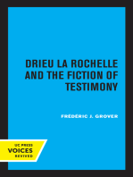 Drieu La Rochelle and the Fiction of Testimony