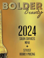 2024 Salon Services Menu +Stylist Hourly Pricing: Bolder Beauty Business
