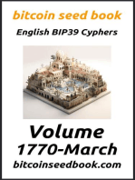 Bitcoin Seed Book English BIP39 Cyphers Volume 1770-March