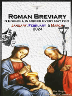 The Roman Breviary in English, in Order, Every Day for January, February, March 2024