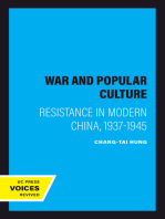 War and Popular Culture: Resistance in Modern China, 1937-1945