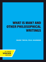 What Is Man? and Other Philosophical Writings