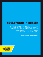 Hollywood in Berlin: American Cinema  and Weimar Germany