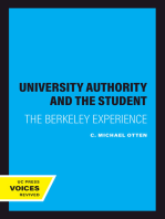 University Authority and the Student: The Berkeley Experience