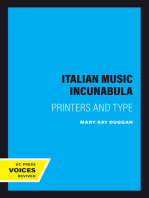 Italian Music Incunabula: Printers and Type