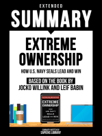 Extended Summary - Extreme Ownership: Based On The Book By Jocko Willink And Leif Babin