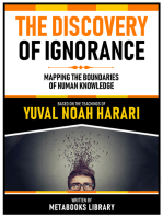 The Discovery Of Ignorance - Based On The Teachings Of Yuval Noah Harari