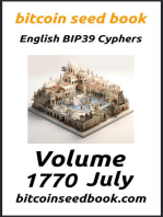 Bitcoin Seed Book English BIP39 Cyphers Volume 1770-July: Bitcoin Seed Book 1770, #7