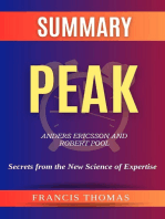 Summary of Peak by Anders Ericsson and Robert Pool:Secrets from the New Science of Expertise: A Comprehensive Summary