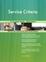 Service Criteria A Complete Guide - 2024 Edition
