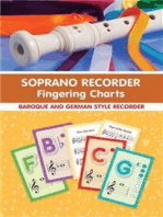 Soprano Recorder Fingering Charts. For Baroque and German Style Recorder: 18 Colorful Basic Fingering Chart Cards for Beginners