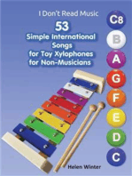 53 Simple International Songs for Toy Xylophones for Non-Musicians: Easy Sheet Music for Beginners