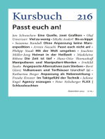 Kursbuch 216: Passt euch an!