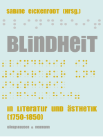 Blindheit: in Literatur und Ästhetik (1750-1850)