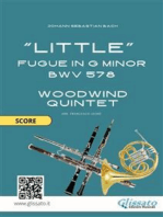 Woodwind Quintet "Little" Fugue in G minor (score)
