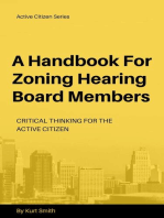 A Handbook For Zoning Hearing Board Members: Active Citizen Series, #1