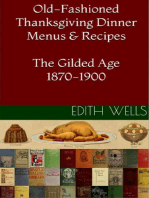 Old-Fashioned Thanksgiving Dinner Menus & Recipes: The Gilded Age