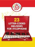 23 Letter-Coded Melodies for Xylophone: Easy Play Songs - Xylophone Sheet Music for Beginner