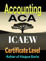ICAEW ACA Accounting: Certificate Level