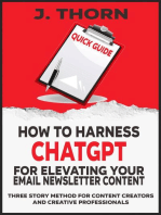 Quick Guide - How to Harness ChatGPT for Elevating Your Email Newsletter Content: Three Story Method, #1