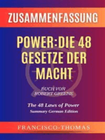 Zusammenfassung von Power:Die 48 Gesetze der Macht Buch Von Robert Greene: The 48 Laws of Power German