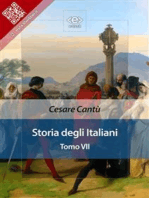 Storia degli italiani. Tomo VII