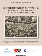 Sobre historia moderna: Análisis, comparaciones y cruce de perspectivas