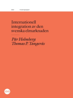 Internationell integration av den svenska elmarknaden