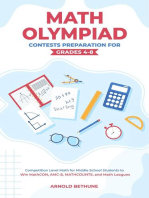 Math Olympiad Contests Preparation For Grades 4-8: Competition Level Math for Middle School Students to Win MathCON, AMC-8, MATHCOUNTS, and Math Leagues