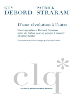 D' UNE REVOLUTION A LAUTRE: Correspondance Debord-Straram suivi de Cahier pour un paysage à inventer et autres textes