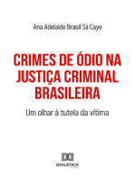 Crimes de Ódio na Justiça Criminal Brasileira: um olhar à tutela da vítima