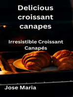 Delicious croissant canapes