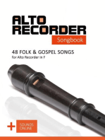 Alto Recorder Songbook - 48 Folk and Gospel Songs for the Alto Recorder in F + Sounds Online