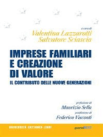 Imprese familiari e creazione di valore