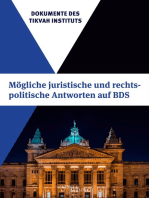 Mögliche juristische und rechtspolitische Antworten auf BDS: nach dem Urteil des Bundesverwaltungsgerichts gegen die Stadt München