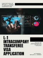 L-1 Intracompany Transferee Visa Application