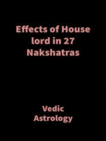 Effects of House lord in 27 Nakshatras: Vedic Astrology