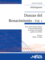 Danzas del Renacimiento Vol. 1: Para cuatro flautas dulces u otros de viento o de cuerda y guitarra (Ad Lib.)