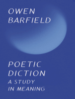 Poetic Diction: A Study in Meaning