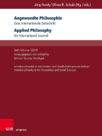 Angewandte Philosophie. Eine internationale Zeitschrift / Applied Philosophy. An International Journal: Heft/Volume 1,2019: Interdisziplinarität in den Geistes- und Gesellschaftswissenschaften/Interdisciplinarity in the Humanities and Social Sciences