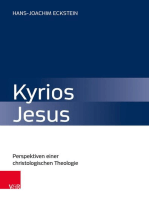 Kyrios Jesus: Perspektiven einer christologischen Theologie