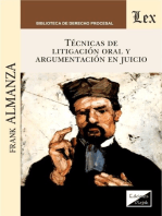 Técnicas de litigación oral y argumentación en juicio