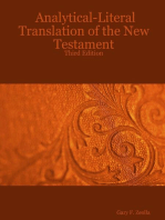 Analytical Literal Translation Of The New Testament