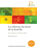 La REFORME DU DROIT DE LA FAMILLE: Une comparaison Sénégal-Maroc
