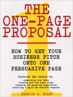 The One-Page Proposal