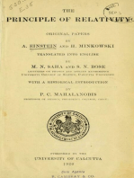 The Principle of Relativity ( Original Papers) by Albert Einstein and Hermann Minkowski