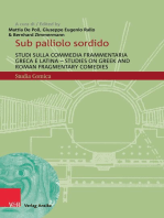 Sub palliolo sordido: Studi sulla commedia frammentaria greca e latina - Studies on Greek and Roman Fragmentary Comedies
