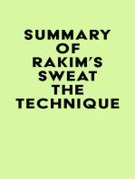 Summary of Rakim's Sweat the Technique