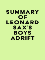 Summary of Leonard Sax's Boys Adrift