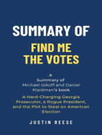 Summary of Find Me the Votes by Michael Isikoff and Daniel Klaidman